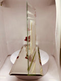 Love is Beautiful Picture Frame | Handcrafted Glass Frame with Rose Design