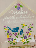 Mother’s Love Glass Rose Figurine | Handcrafted Gift with 22Kt Gold