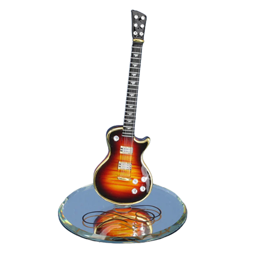 Music Lover Gift, Classic Tobacco Burst Guitar, Handcrafted Figurine, Christmas Gift, Gift for Music Lover, Home Decor