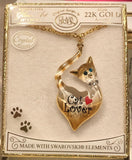 Cat Lover Necklace, Handcrafted Cat Jewelry Gift, Cat Kitten Necklace, Holiday Gift