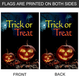 Morigins Jack Pumpkin Scary Halloween Double Sided Decorative House Flag 28"x40"