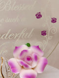 Pink Rose Truly Blessed Wife Figurine | Handcrafted Glass Gift for Wife or Anniversary