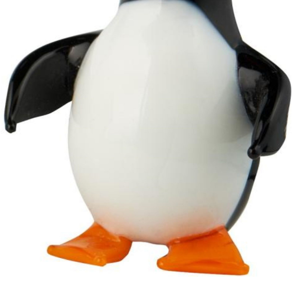 Milano Glass Art Penguin Figurine Gift | Hand Blown Animal Decor
