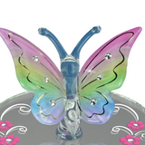 Rainbow Butterfly Glass Figurine | I Love You Gift with Crystals