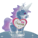 Little Princess Unicorn Handcrafted Glass Figurine Gift
