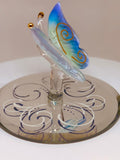 Blue Breeze Butterfly Figurine | Handcrafted Glass Butterfly Decor