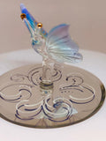 Blue Breeze Butterfly Figurine | Handcrafted Glass Butterfly Decor