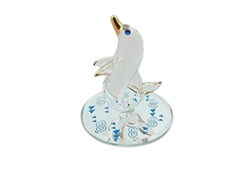 Glass Baron Playful Dolphin Figurine