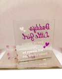 Daddy’s Little Girl Bear Glass Figurine | Handcrafted Gift for Daughter