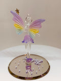 Fairy "Believe" Figurine | Handcrafted Glass Fairy with Crystals