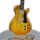 Classic Woodgrain Guitar Large Handcrafted Glass Figurine