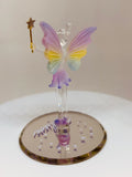Fairy "Believe" Figurine | Handcrafted Glass Fairy with Crystals