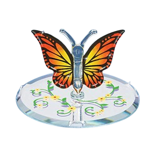 Glass Baron Monarch Butterfly Miniature Handcrafted Figurine