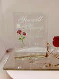 Rose "One I Love" Glass Figurine | Handcrafted Romantic Gift