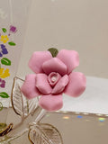 Mother’s Love Glass Rose Figurine | Handcrafted Gift with 22Kt Gold