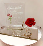 Rose "One I Love" Glass Figurine | Handcrafted Romantic Gift