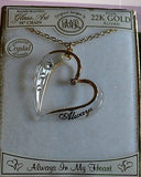 Handmade Crystals Heart Necklace Jewelry Gift