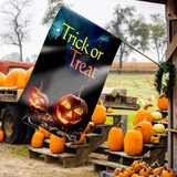 Morigins Jack Pumpkin Scary Halloween Double Sided Decorative House Flag 28"x40"