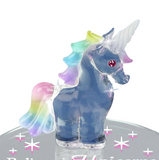 Believe in Unicorns Handcrafted Glass Figurine with Crystals & Quote