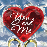 You and Me Bear Pair Handcrafted Glass Love Figurine