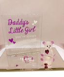 Daddy’s Little Girl Bear Glass Figurine | Handcrafted Gift for Daughter