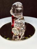Bear “I Love You” Figurine | Handcrafted Glass Bear with Red Heart