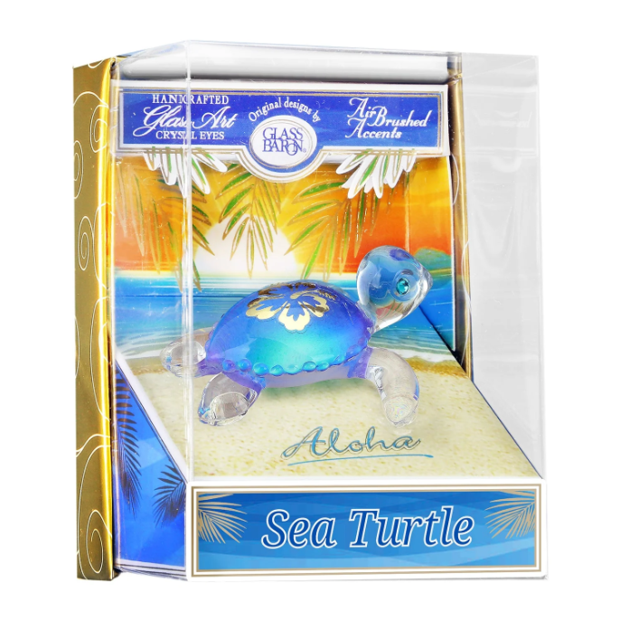 Sea Turtle Aloha Keepsake Box Collectible Handcrafted Figurine