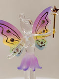 Fairy "Believe" Figurine | Handcrafted Glass Fairy with Crystals