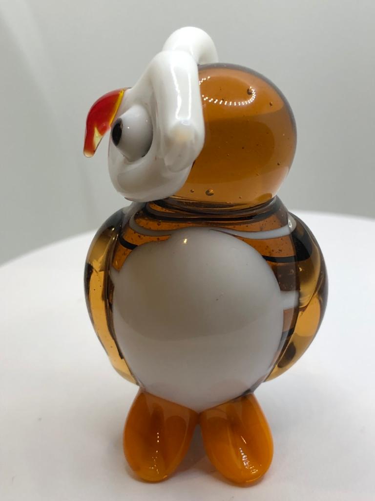 Milano Owl Art Glass Animals Handcrafted Collectible Figurine