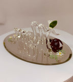 Mom I Love You Ladybug Figurine | Handcrafted Glass Gift for Mom