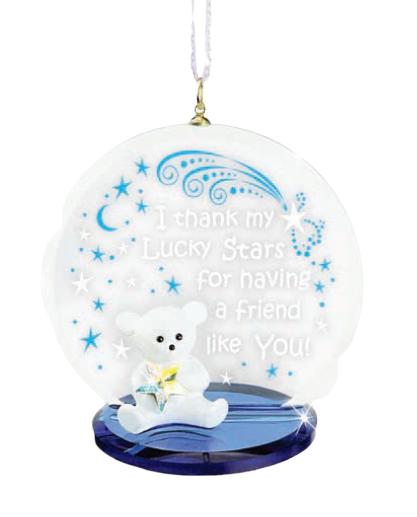 Glass Baron Bear Friends Ornament