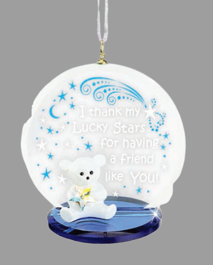 Glass Baron Bear Friends Ornament