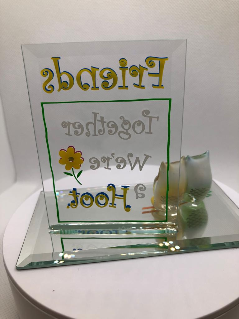 Glass Baron Owls "Friends, We're a Hoot" Collectible Figurine