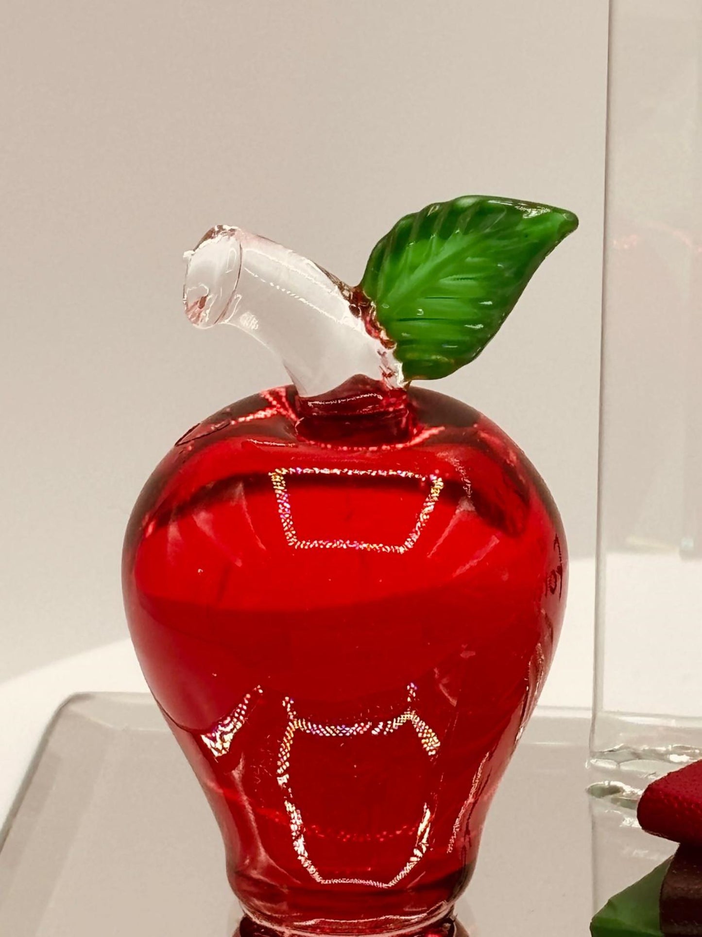 To Teach Apple with Books Figurine | Handcrafted Glass Teacher Appreciation Gift