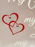 My Wife My Best Friend Rose Figurine Handcrafted Glass Gift for Wife