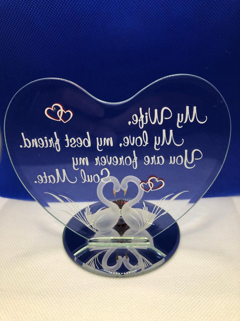Glass Baron Swan Soul Mate Handcrafted Collectible Figurine