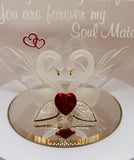 Swan Soul Mate Figurine | Handcrafted Glass Gift for Wife or Anniversary