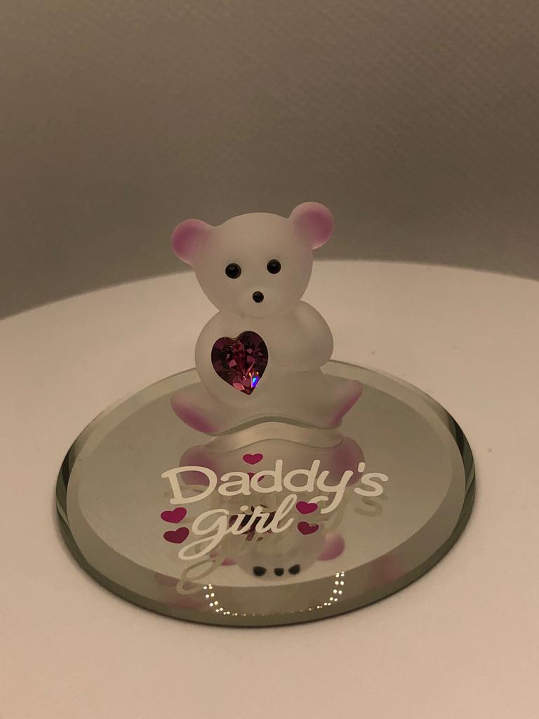 Glass Baron Daddy's Girl Heart Collectible Figurine