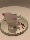 "I Love You" Bear Figurine with Crystal Heart Handcrafted Gift