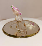 Pink Rose “I Love You” Handcrafted Glass Figurine Gift