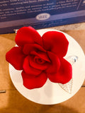 Red Rose Figurine Handmade Glass Flower Gift Holiday Anniversary Christmas Gift Home Decor
