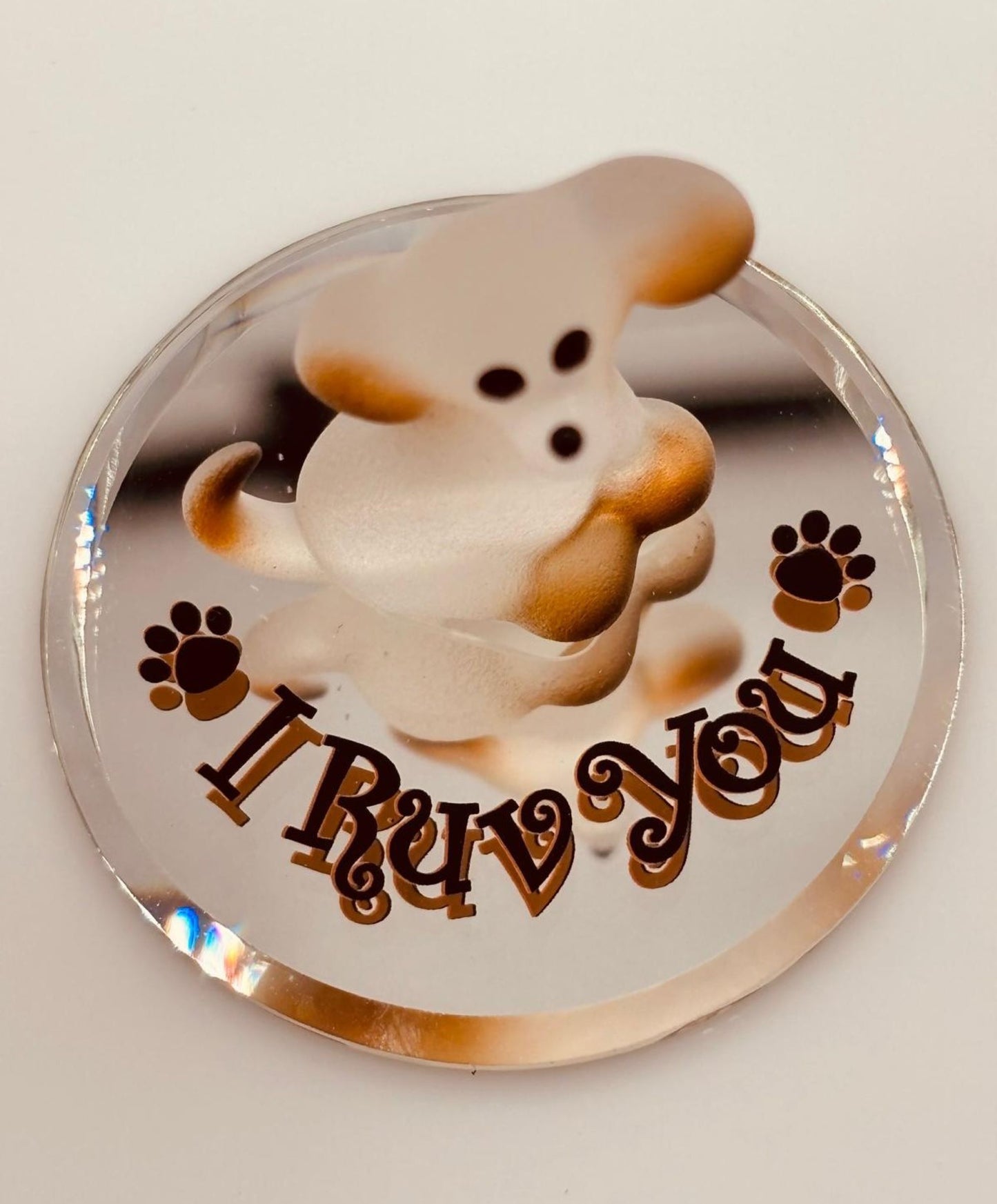 Dog Lover Gift Puppy Figurine Glass Dog Decor Pet Memorial Animal Collectible