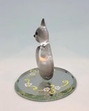 Siamese Cat Glass Figurine Cute Gift for Cat Lovers