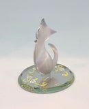 Siamese Cat Glass Figurine Cute Gift for Cat Lovers