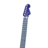 Vintage USA Glass Guitar Figurine Patriotic Music Decor with Crystals