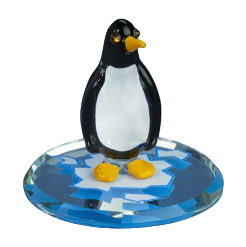 Glass Penguin Figurine, Handmade Christmas Gift, Home Decoration, Gift for Her, Mom, Women