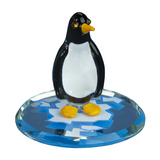 Mini Glass Penguin Figurine Cute Handcrafted Animal Gift