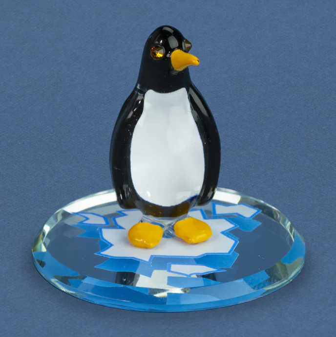 Glass Penguin Figurine, Handmade Christmas Gift, Home Decoration, Gift for Her, Mom, Women