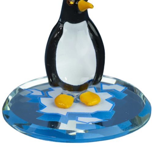 Glass Penguin Figurine, Handmade Christmas Gift, Home Decoration, Gift for Her, Mom, Women