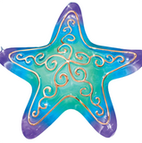 Mini Glass Starfish Figurine Ocean Beach Home Decor